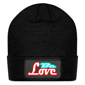 be love - Patch Beanie - black - Front