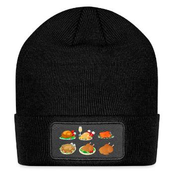 Variety Of Turkey Dinners - Patch Beanie - black - Front