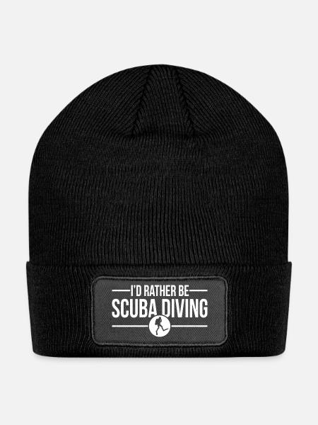 Id Rather Be Scuba Diving - Patch Beanie - black