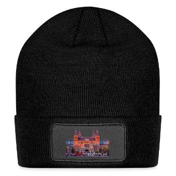 Amsterdam City T-Shirt with Graphic | Vintage  - Patch Beanie - black - Front