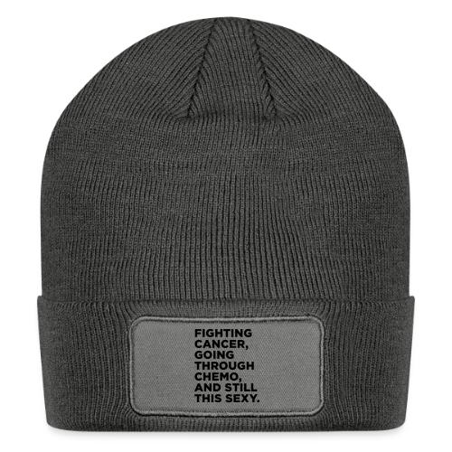 Cancer Fighter Quote - Patch Beanie