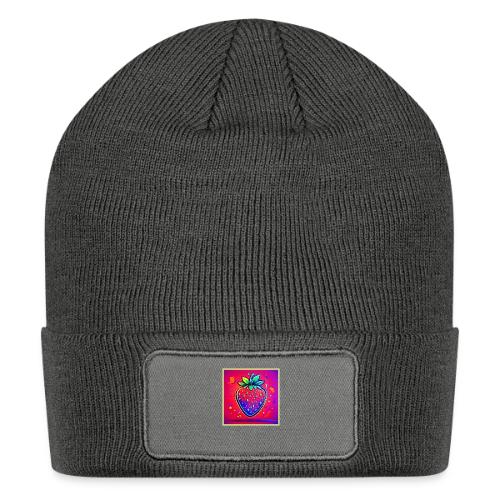 Neon Strawberry Pop - Patch Beanie