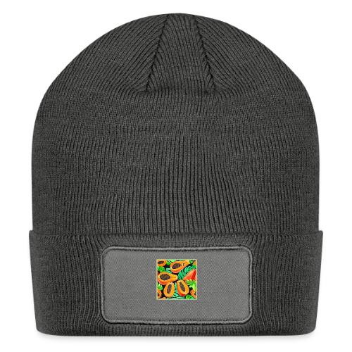 Papaya and Leaves Fresh Pattern - Patch Beanie