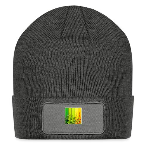 Modern Color Block Nature - Patch Beanie