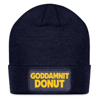 Goddamnit Donut - Patch Beanie - navy - Front