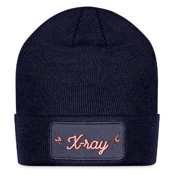 X ray Tech lightning - Patch Beanie - navy - Front
