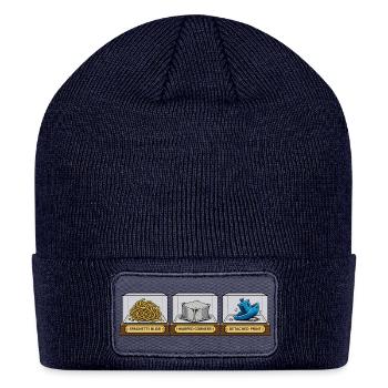 Print Failure Museum - Patch Beanie - navy - Front