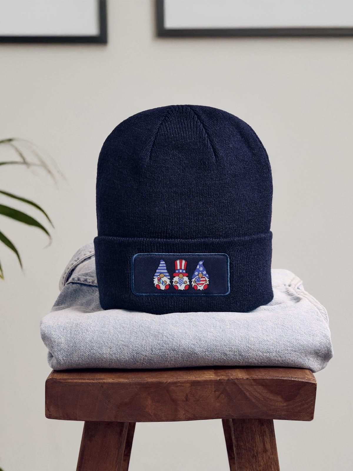4th of july Gromies - Patch Beanie - navy - Front