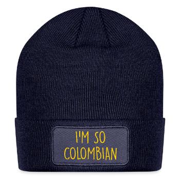 I'm so Colombian Colombia - Patch Beanie - navy - Front
