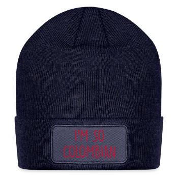 I'm so Colombian Colombia - Patch Beanie - navy - Front