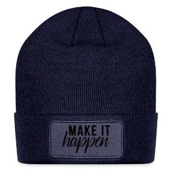 Make It Happen - Patch Beanie - navy - Front