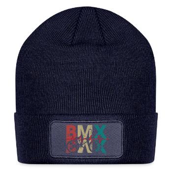 BMX Pulse Bike Art - Patch Beanie - navy - Front