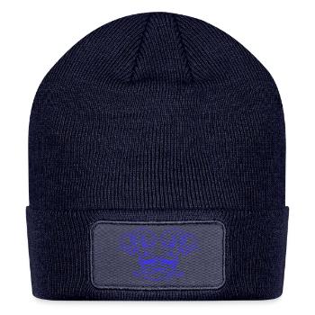 2 Ducks Small Cute Two Birds Sunglasses Funny Palm - Patch Beanie - navy - Front