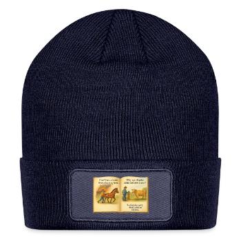 Turn a Meal into a Rescue Mission Rustic Art Style - Patch Beanie - navy - Front