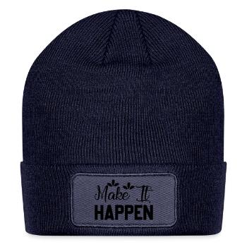 Make Happen - Patch Beanie - navy - Front