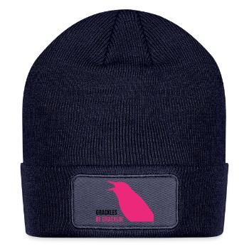 "Grackles Be Gracklin" - Jessica Kirsh - Merch - Patch Beanie - navy - Front