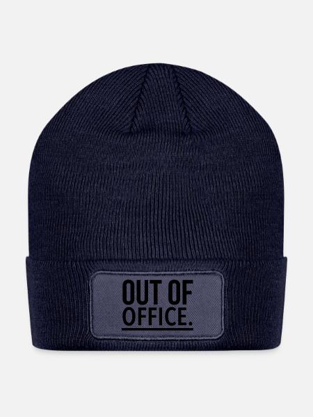 Out of office - Patch Beanie - navy