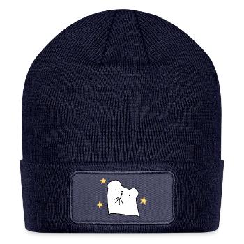 Applauding Bread - Patch Beanie - navy - Front