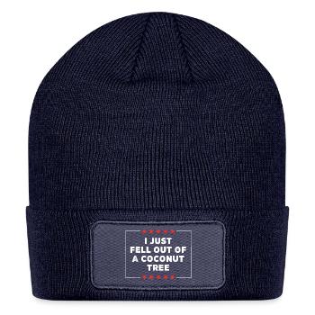 I Just Fell Out of a Coconut Tree - Patch Beanie - navy - Front