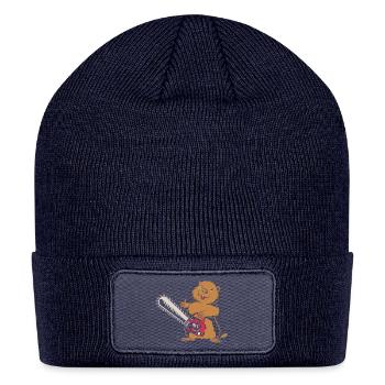 Chainsaw Arborist Lumberjack - Patch Beanie - navy - Front