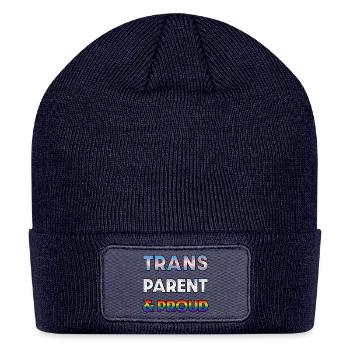 Trans Parent Proud - Patch Beanie - navy - Front