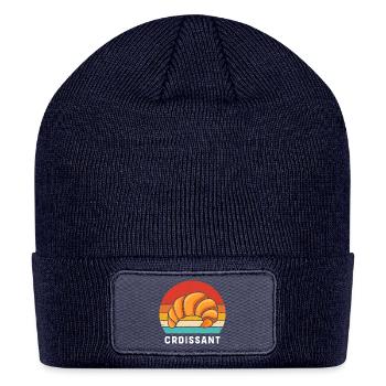 French Bread Croissant - Patch Beanie - navy - Front