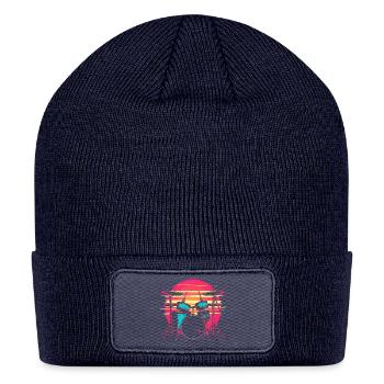 Drum Kit 80s Look - Patch Beanie - navy - Front
