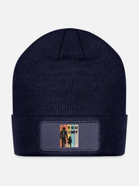 Daddy, You Are My Hero: Celebrating the Superheroe - Patch Beanie - navy