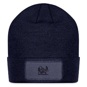 Lazy Tech - Patch Beanie - navy - Front