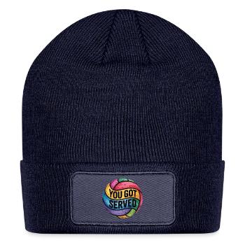 You Got Served Rainbow Volleyball Art - Patch Beanie - navy - Front