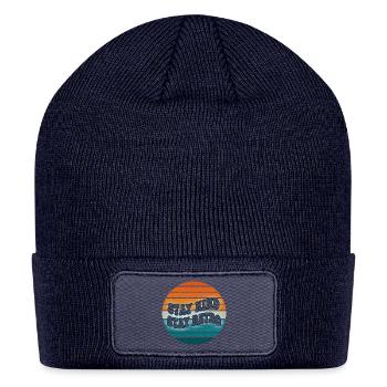 Stay Kind Stay Retro - Patch Beanie - navy - Front