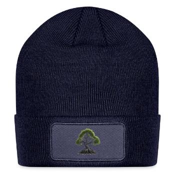 Árbol de la Vida - Silueta Minimalista en Gris  - Patch Beanie - navy - Front