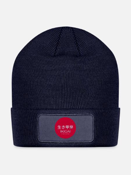 Ikigai: Reason for Being - Patch Beanie - navy