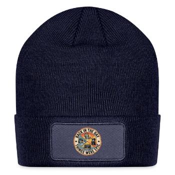 Back in the Day Tech Icons - Patch Beanie - navy - Front