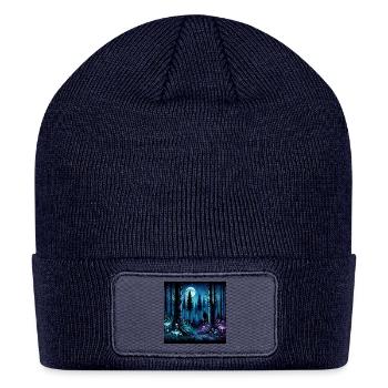 Mystic Moonlit Enchanted Forest - Patch Beanie - navy - Front