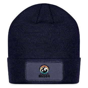 GIS Mapping Geospatial Data Analysis Cartography - Patch Beanie - navy - Front
