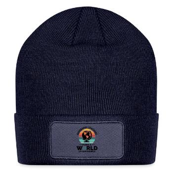 Geography Teachers Globe World Difference - Patch Beanie - navy - Front
