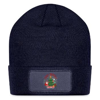 merry_cristmas_-3- - Patch Beanie - navy - Front