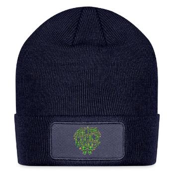 Oh For Luck's Sake St Patricks Day - Patch Beanie - navy - Front