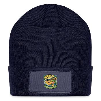 Hello Summer - Patch Beanie - navy - Front