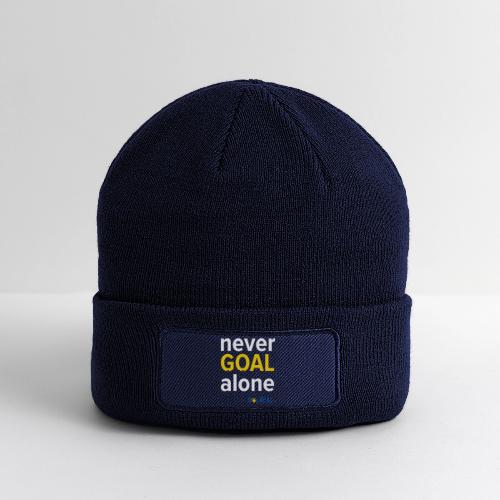 Never GOAL Alone - Black/Navy - Patch Beanie