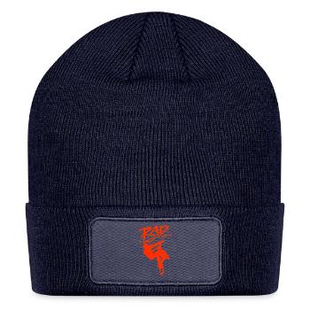 Rad Rider Silhouette BMX Artwork - Patch Beanie - navy - Front