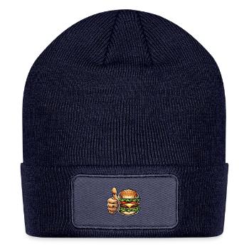 Mexican Burger Fast Food - Patch Beanie - navy - Front
