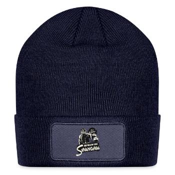 Vintage Shanghai Tiger Dive Bar - Patch Beanie - navy - Front