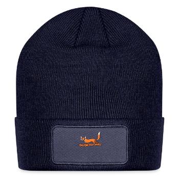 Oh For Fox Sake T-Shirt Funny Pun Sarcastic Animal - Patch Beanie - navy - Front