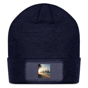 Prints for all - Patch Beanie - navy - Front