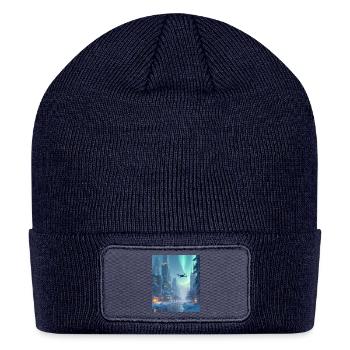 Prints for all - Patch Beanie - navy - Front