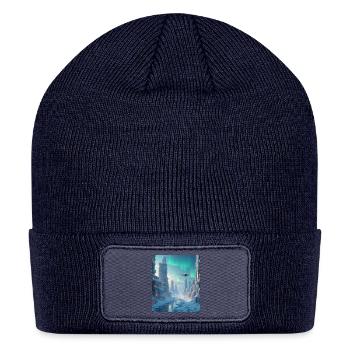 Prints for all - Patch Beanie - navy - Front