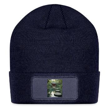 Prints for all - Patch Beanie - navy - Front