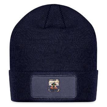 Pumpkin Witch Cute Halloween Spirit - Patch Beanie - navy - Front